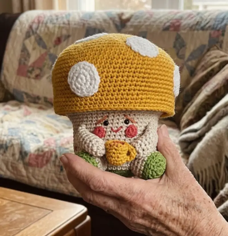 Quality crochet pattern: Tofi the Mushroom Amigurumi Pattern - Intermediate level guide with complete instructions