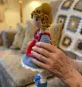 Doll Eliza Amigurumi Pattern step 2 - assembly progress
