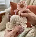 Elvina the Delicate Butterfly Amigurumi Pattern step 1 - construction progress
