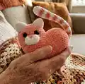 Heart Cat and Bunny Amigurumi Pattern step 4 - final assembly and finishing