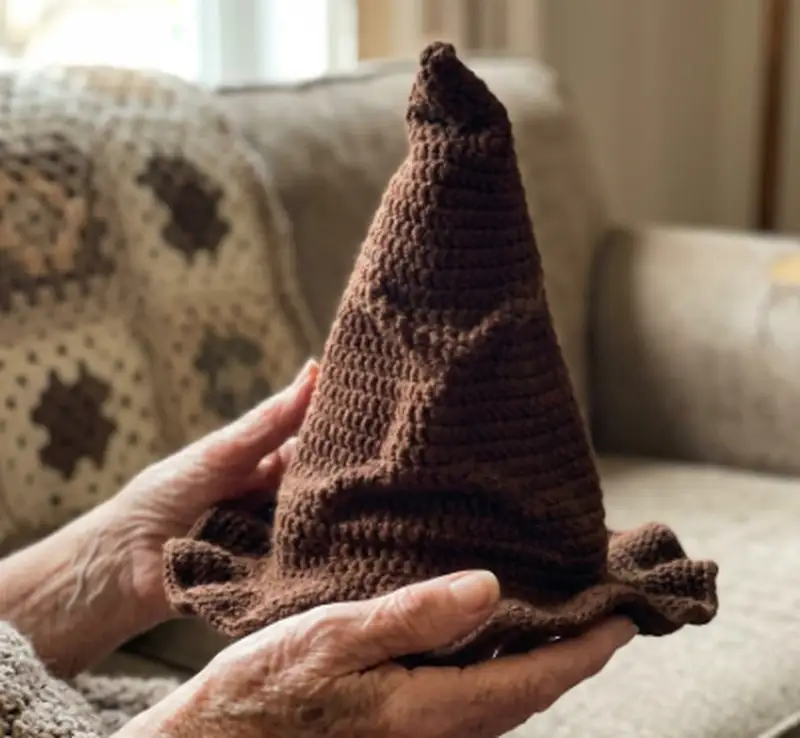 Complimentary Intermediate crochet pattern: Sorting Hat Pattern - Simple to follow guide