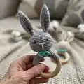 rattle_bunny Amigurumi Pattern step 4 - final assembly and finishing