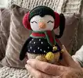Christmas Penguin Amigurumi Pattern step 1 - construction progress