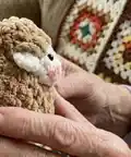 The Little Sheep Amigurumi Pattern step 2 - assembly progress