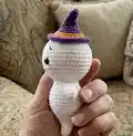 Cute Plushies Ghost Amigurumi Pattern step 3 - details and accessories