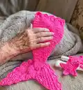 Mermaid Costume Crochet Pattern step 4 - final assembly and finishing
