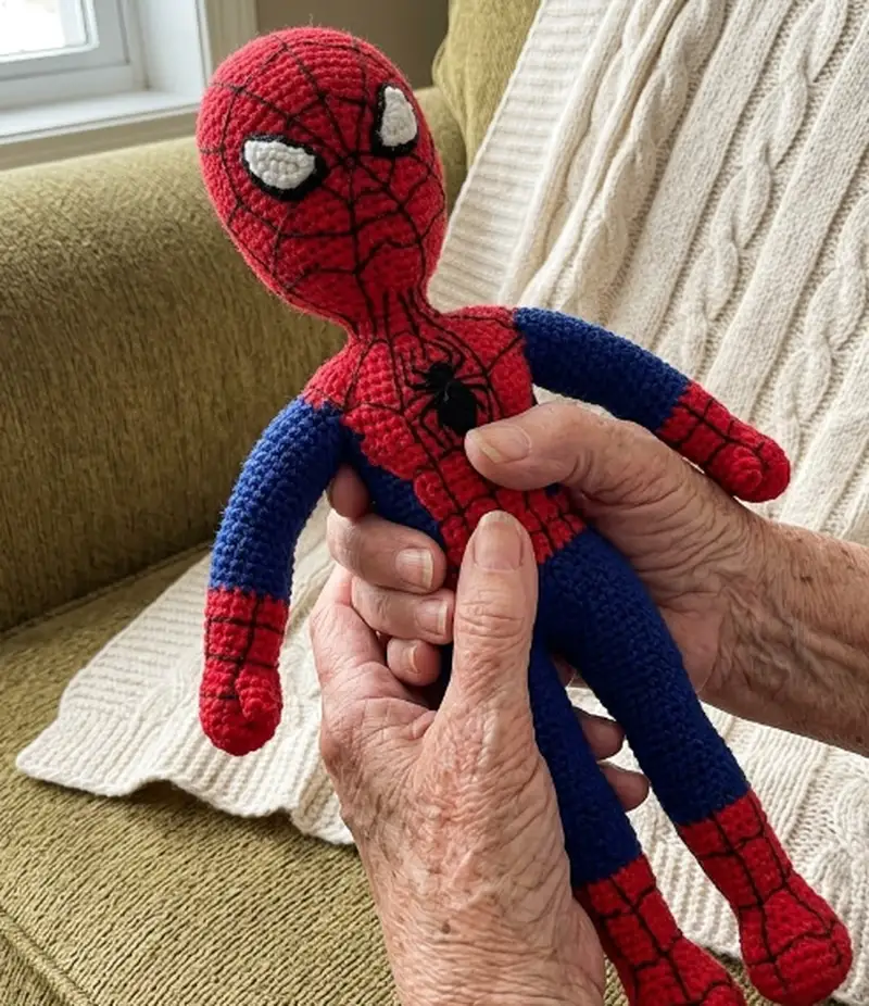 Complimentary Intermediate crochet pattern: The Spiderman Amigurumi Pattern - Simple to follow guide