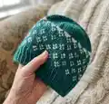Slytherin Knit Hat Pattern step 2 - assembly progress