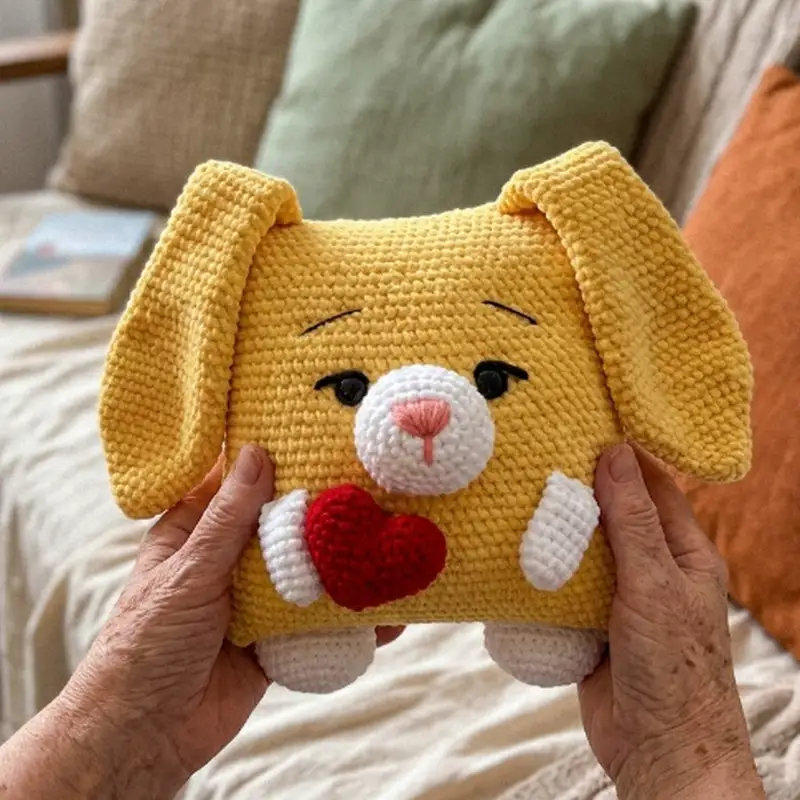 Complimentary Intermediate crochet pattern: Pillow "Bunny" Amigurumi Pattern - Simple to follow guide