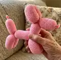 Niahs Balloon Dog Amigurumi Pattern step 1 - construction progress