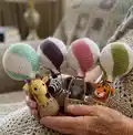 Hot Air Balloon Baby Mobile Amigurumi Pattern step 1 - construction progress