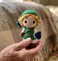 Link Amigurumi Pattern step 1 - construction progress