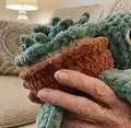 Succulent Turtle Amigurumi Pattern step 2 - assembly progress