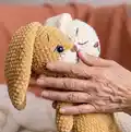 Plush snuggler BUNNY Amigurumi Pattern step 2 - assembly progress