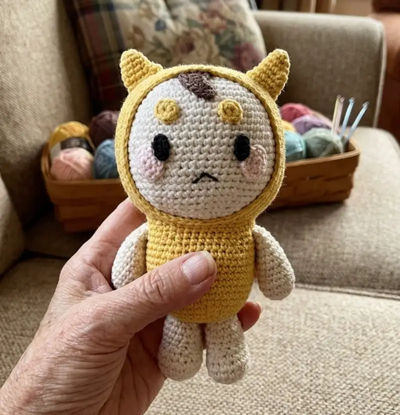 Quality crochet pattern: Mr. Buckwheat Amigurumi Pattern - Intermediate level guide with complete instructions