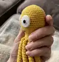 Octopus Comforter Amigurumi Pattern step 3 - details and accessories