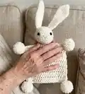 Boho Bunny Amigurumi Pattern step 1 - construction progress