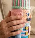 The Baby Blue Nutcracker Amigurumi Pattern step 3 - details and accessories