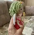 Teya the Fairy Amigurumi Pattern step 2 - assembly progress