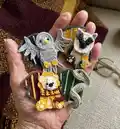 Houses of Wizardry Amigurumi Pattern step 1 - construction progress