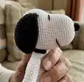Snoopy Amigurumi Pattern step 2 - assembly progress