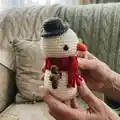 Mel The Snowman Amigurumi Pattern step 3 - details and accessories